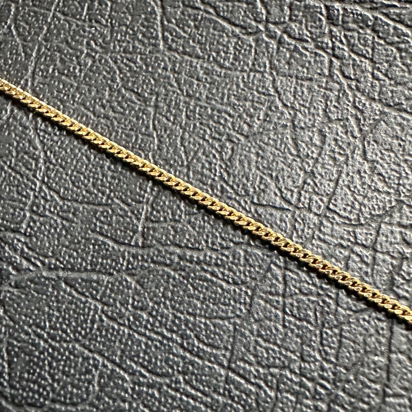 Vintage 375 AGRM 9ct 9k carat Yellow gold Necklace chain 45cm long 2.6g