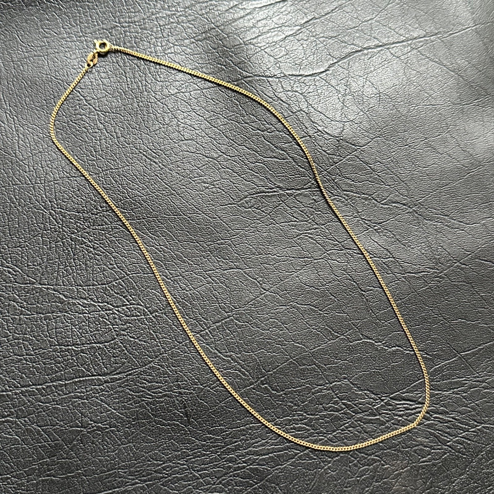 Vintage 375 AGRM 9ct 9k carat Yellow gold Necklace chain 45cm long 2.6g