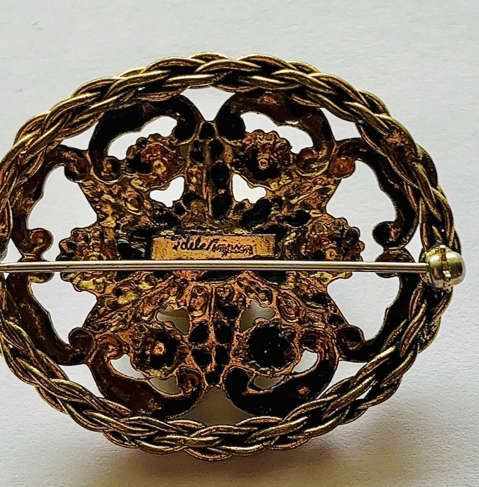 SIGNED Adele Simpson Necklace Brooches Collection 3 Pins 1940s~50s Lot Vintage