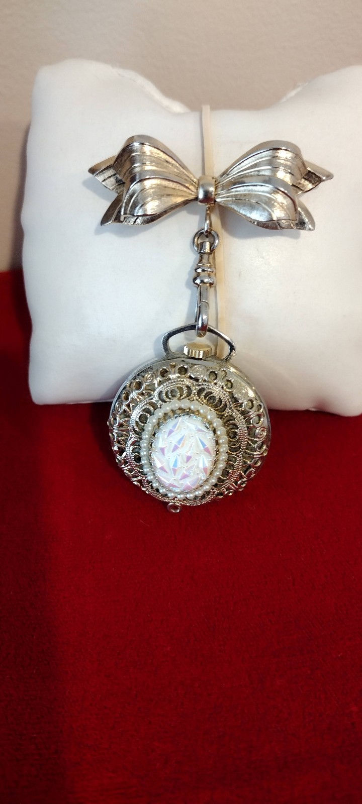 VTG Harvester Swiss-Made 1jewel Pendant Ladies Watch Manual Wind. Works!