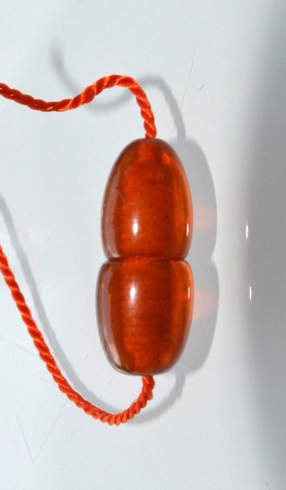 ✅1970y RUSSIAN SOVIET BALTIC SEA AMBER TWIST CLASP NECKLACE 老琥珀 BEADS STONE ROCK