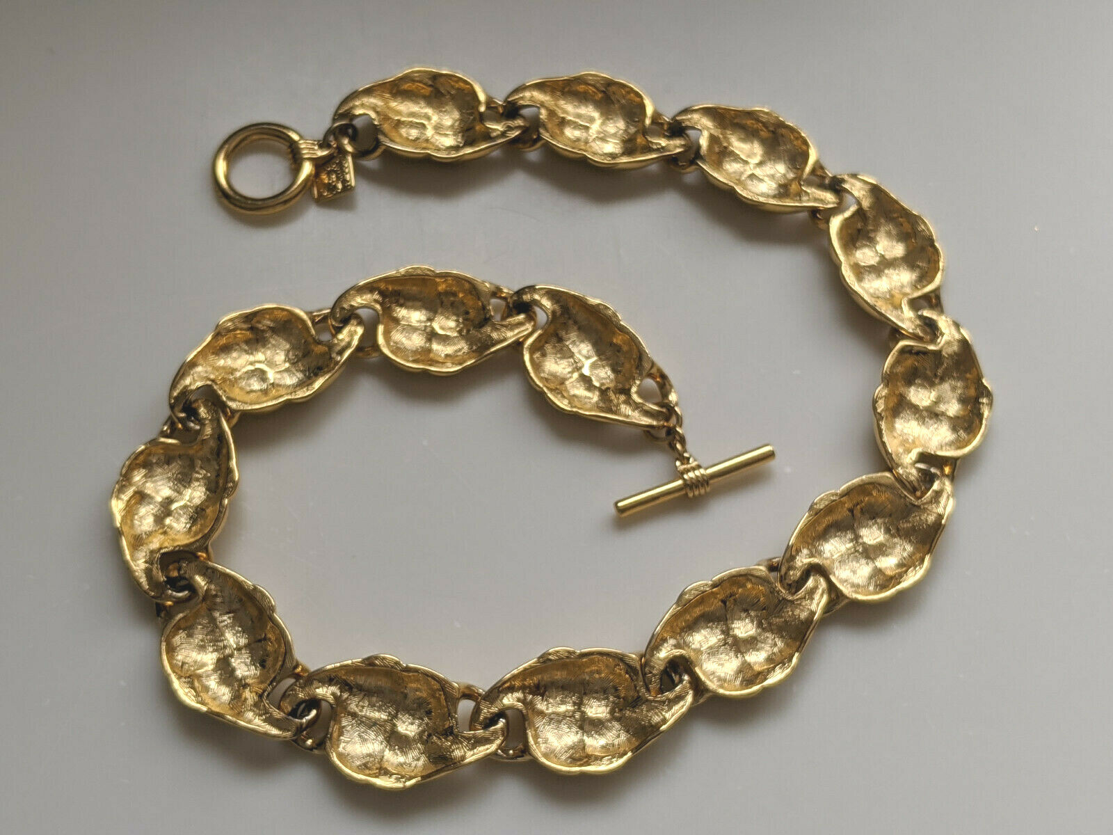 Anne Klein Chunky Gold Tone 17.5″ Necklace w Toggle Closure