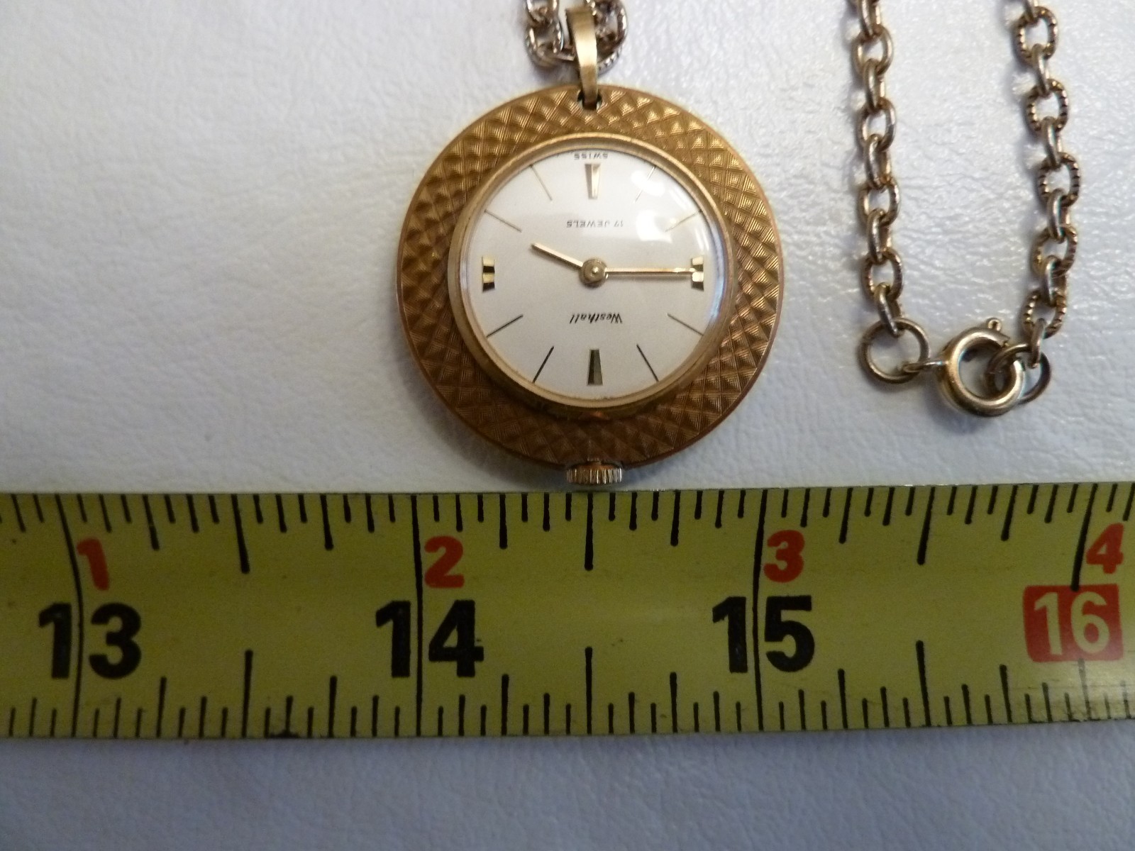 Vintag Westhall Women’s Mechanical Hand Wind Watch Necklace Pendant