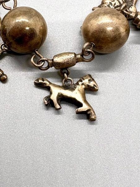 Vintage Guatemalan Charm Bracelet, marked 900 Silver