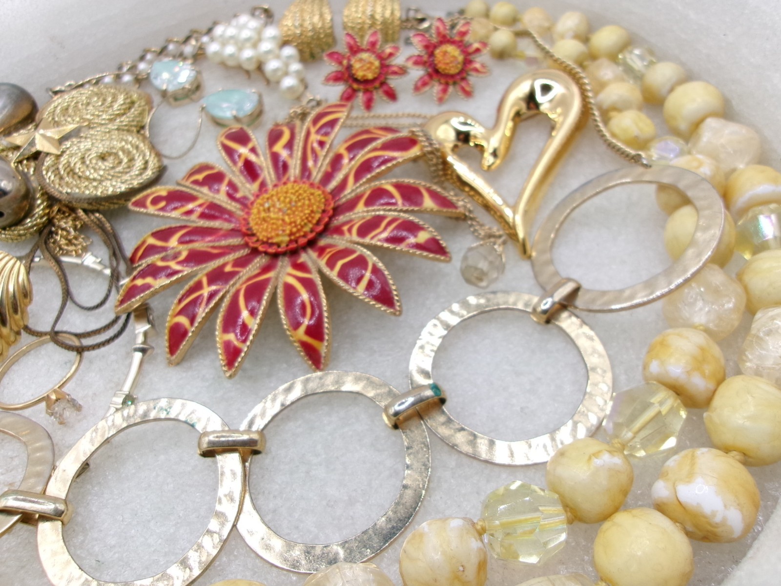 Vintage & Mod Estate Costume Jewelry Lot~AVON~KENDRA~MONET~COROCRAFT~PD~MAJORICA