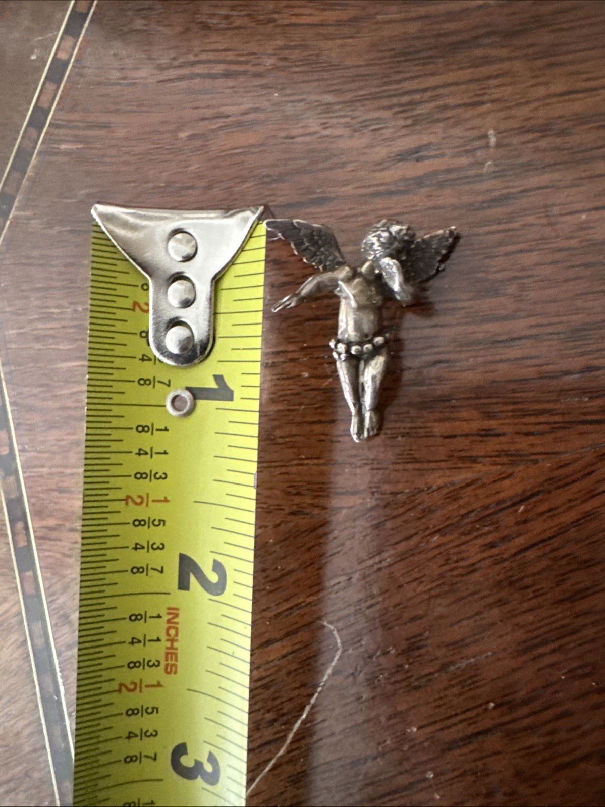 Sterling Silver Cherub Guardian Angel Pin 5.2 Grams Vtg