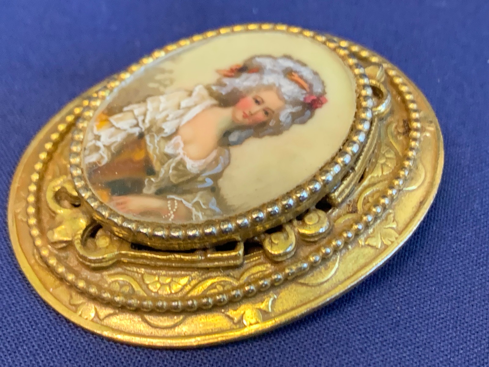 Vtg Original by Robert Pin / Pendant Combo Costume Jewelry Portrait Brooch