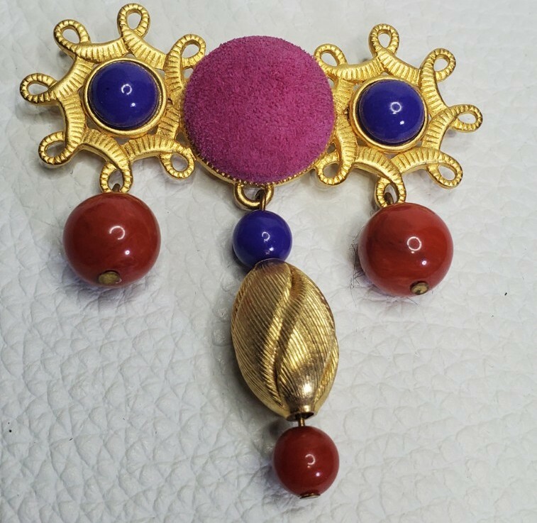 Vintage pink Swade Button Plastic Muted Beads. P21