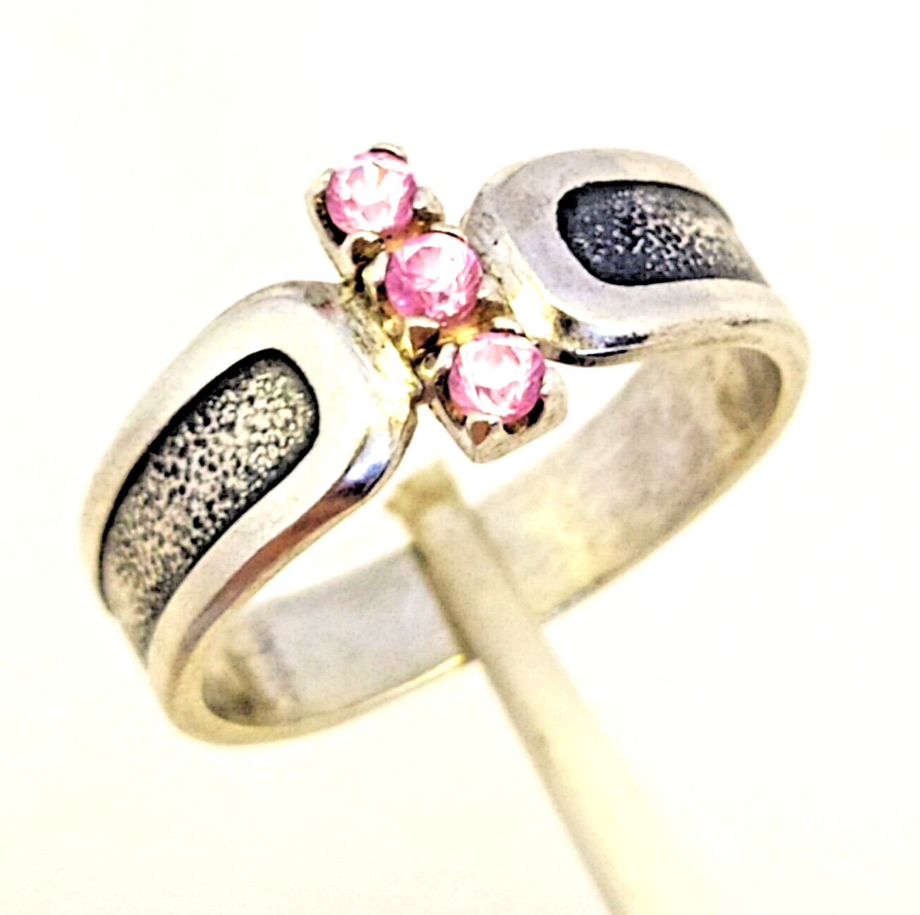 Vintage Luxury RING Silver 925 with Chic Bright Stones -size: 8US (18.5mm) | #46