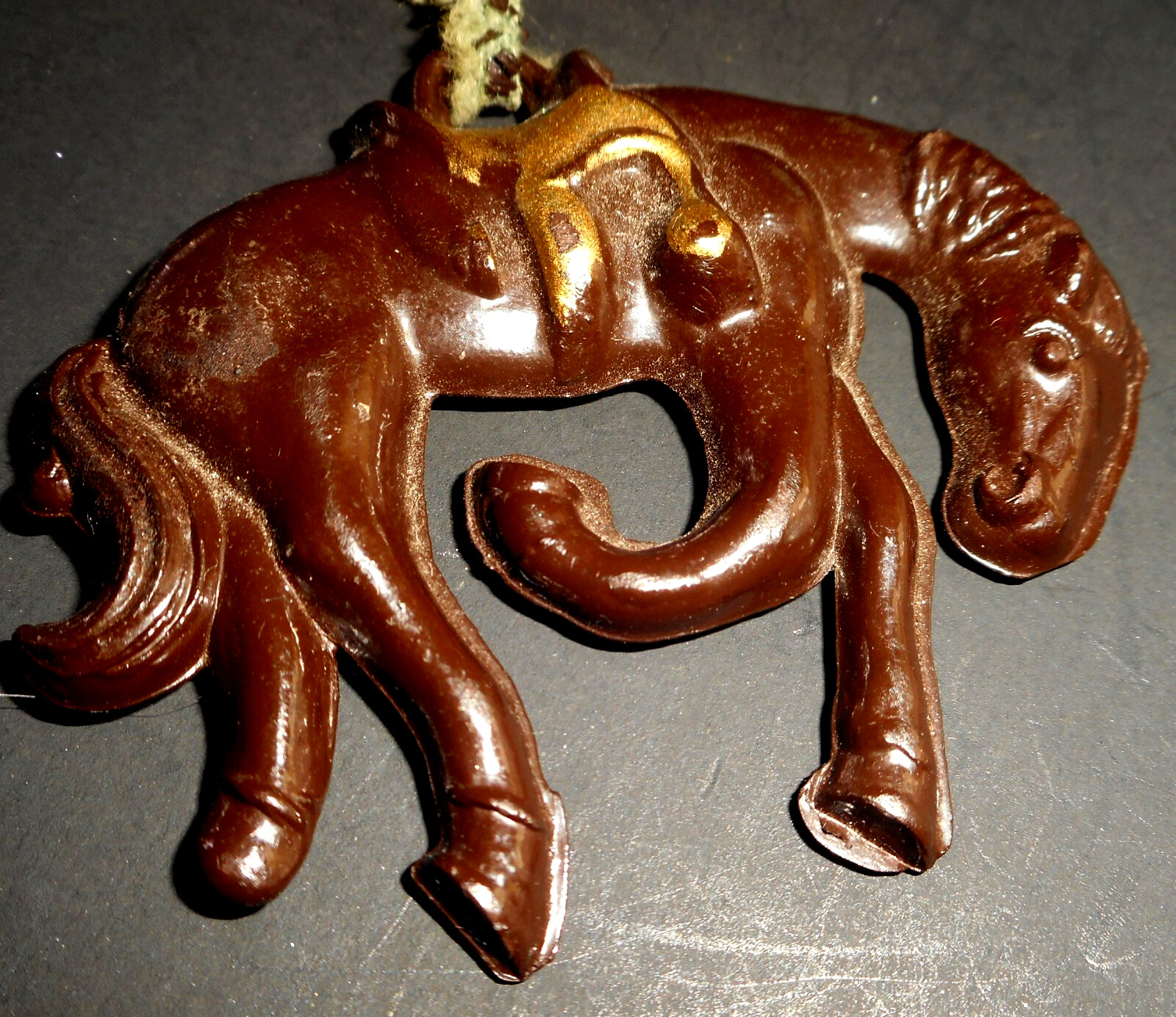 Vtg 2 Horse Brooches One Silvertone w Jockey One wood and Lucite Bucking Bronco
