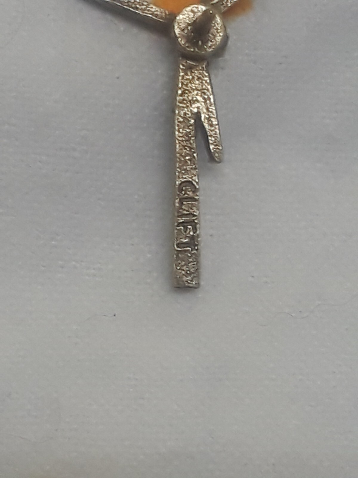 Vintage Windmill Silver Toned Signed Clift Lapel Pin