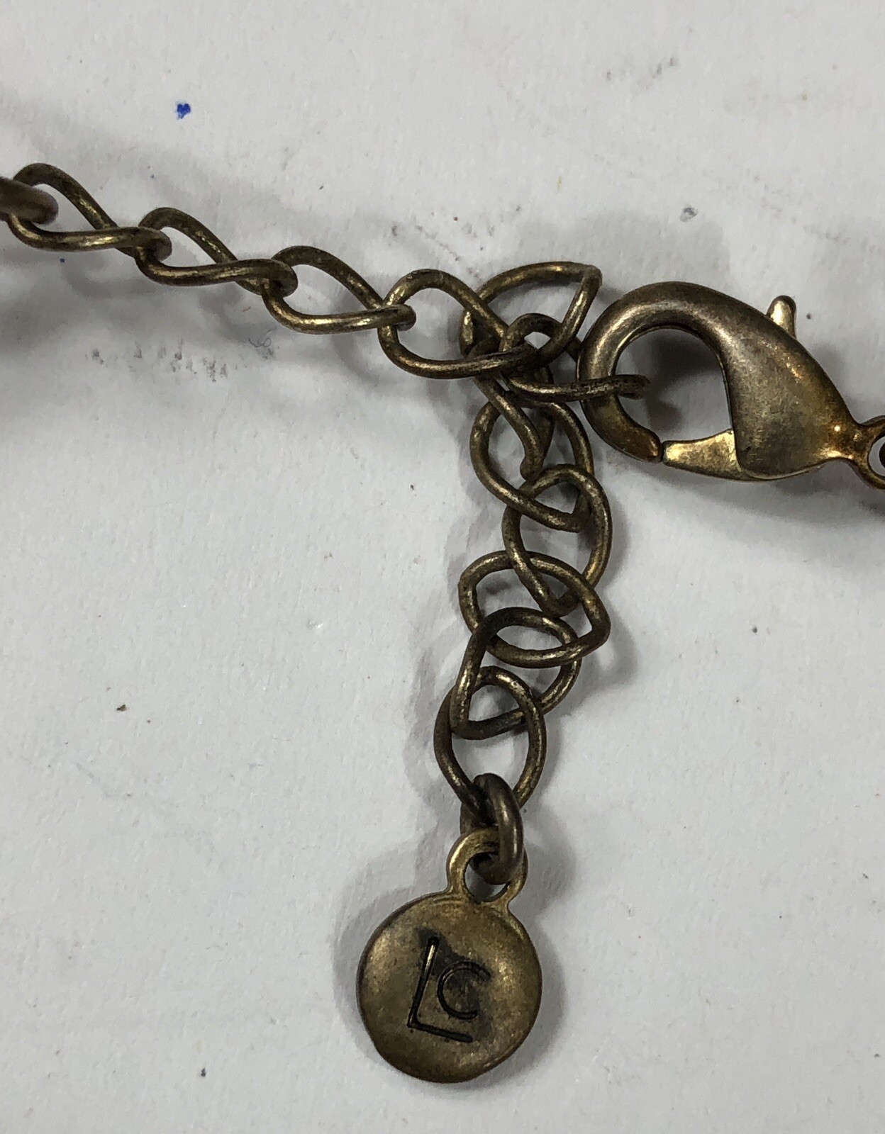 Liz Claiborne Necklace Choker Beaded Faux Amber 15 in to 17 in Length – Vintage