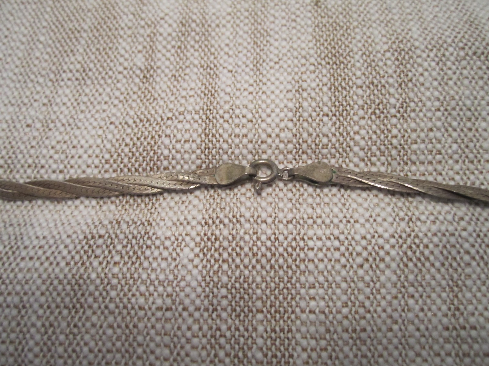 Vintage 18″ Sterling Silver Double Braided Wheat Necklace 8.70 Grams WOW!!!