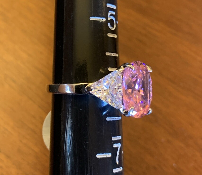 BUTLER 5th Ave. Collection “Tickled Pink” Cubic Zirconia Ring Size 6