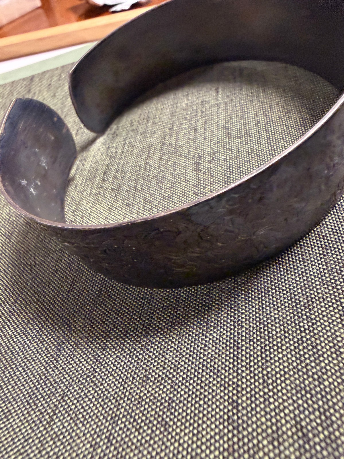 VINTAGE INDIAN COPPER UPPER ARM BICEP CUFF CHOKER ADJUSTABLE APPROX. 12″