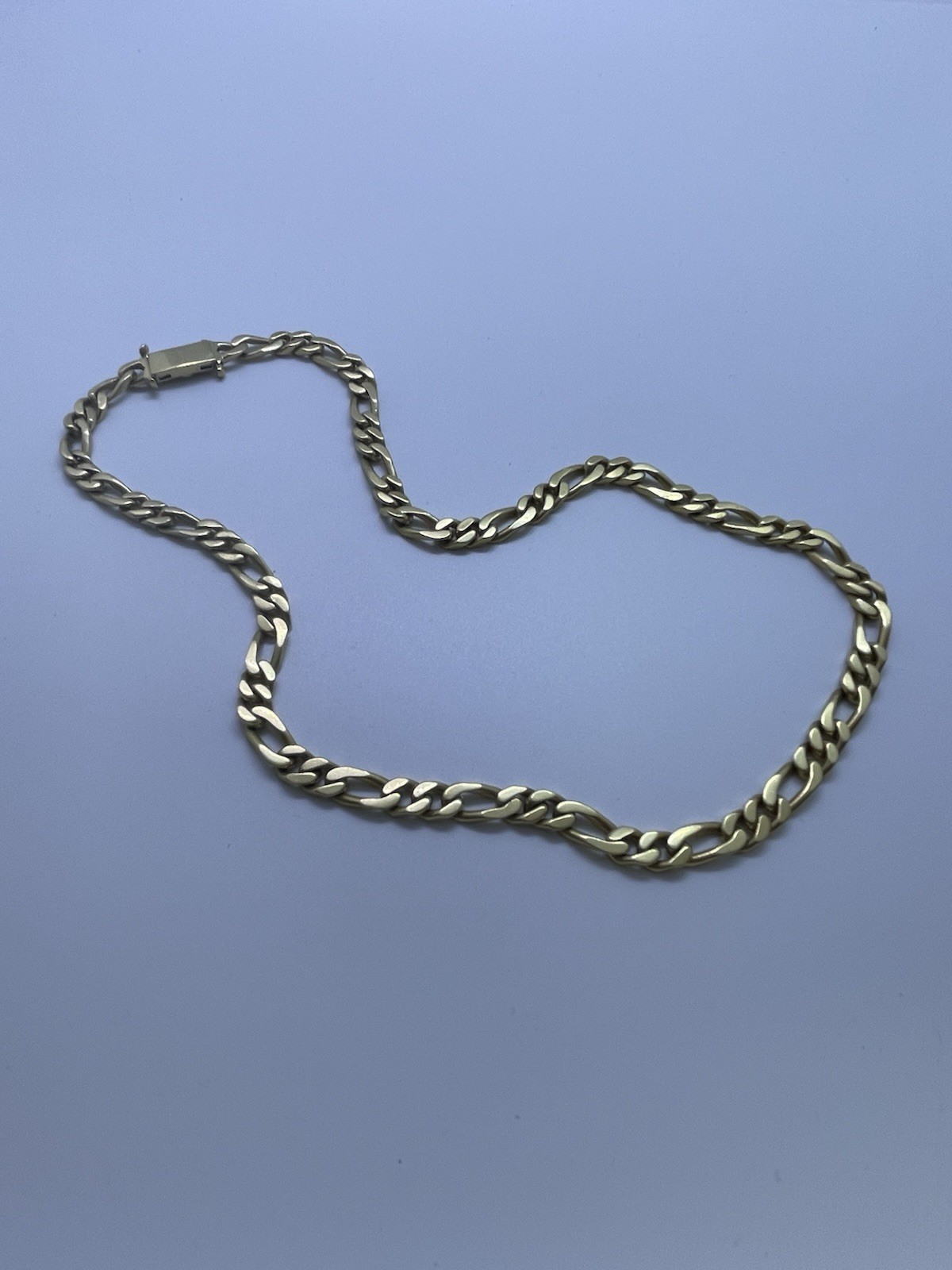 David Webb Vintage Solid 18K Gold Figaro Link Chain 19.5 Inches