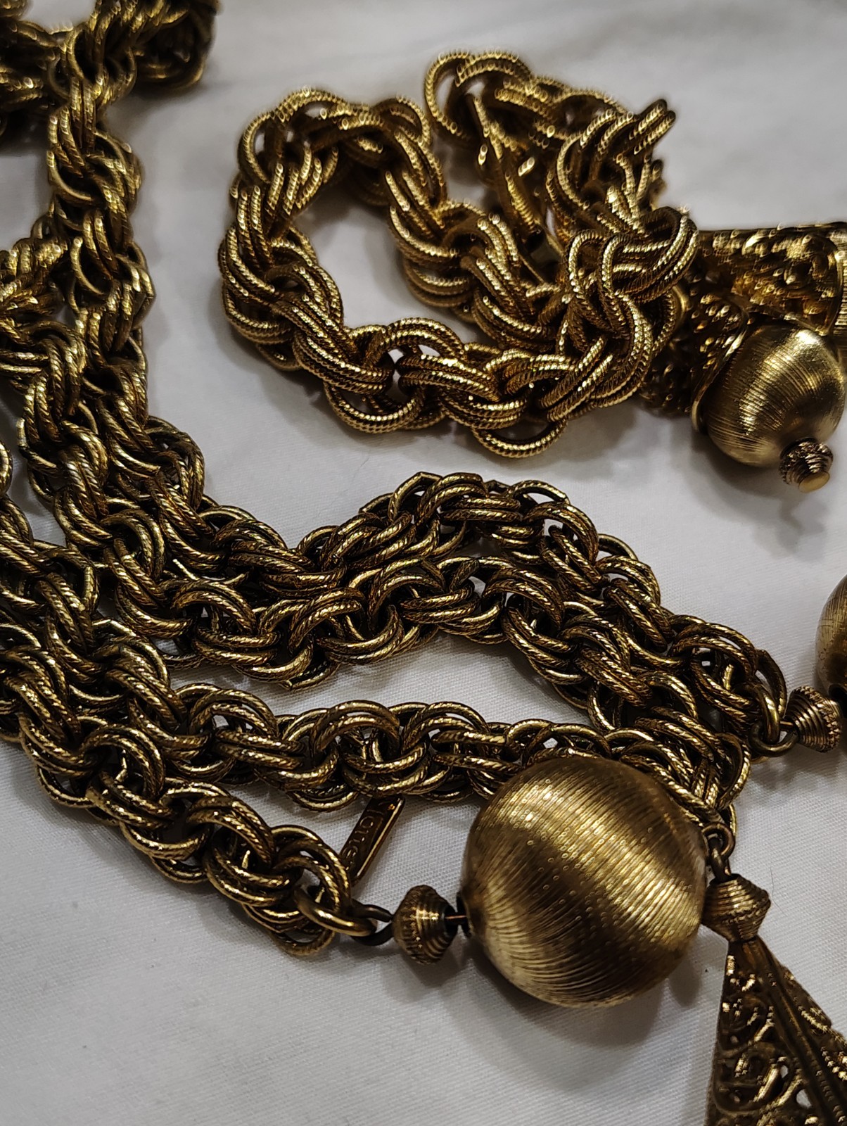 Vintage 1961 Signed Monet Bolero Necklace & Bracelet Jewelry Set for Collectors