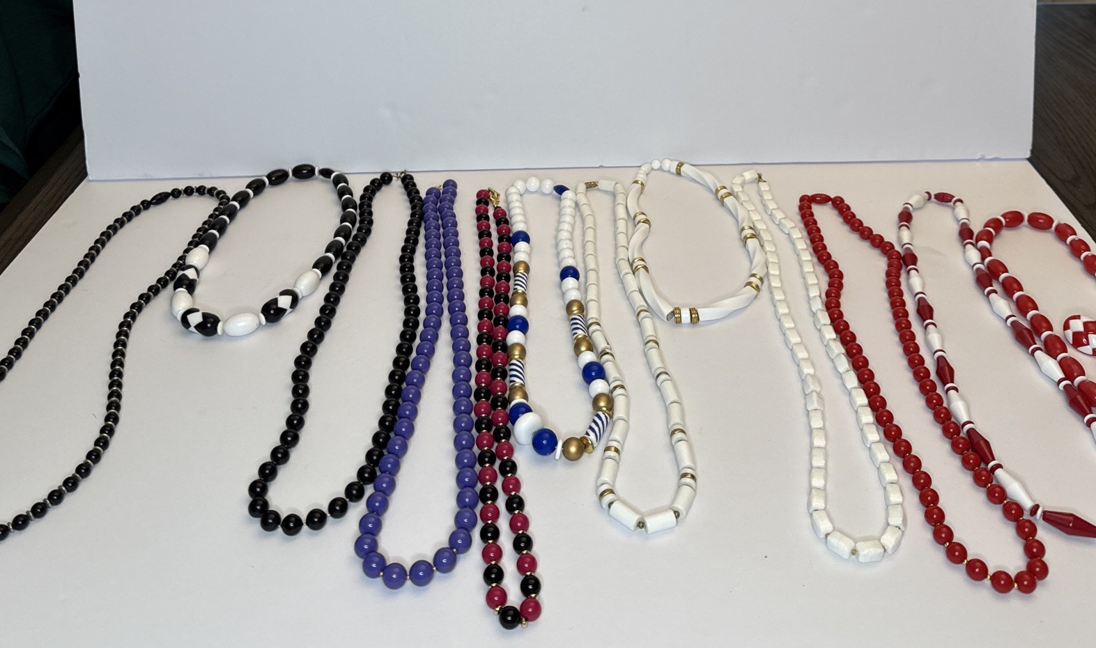 Vintage Lot Of 12 Beaded Necklaces & 1 Earrings 70’S 80’S Unbranded & Avon