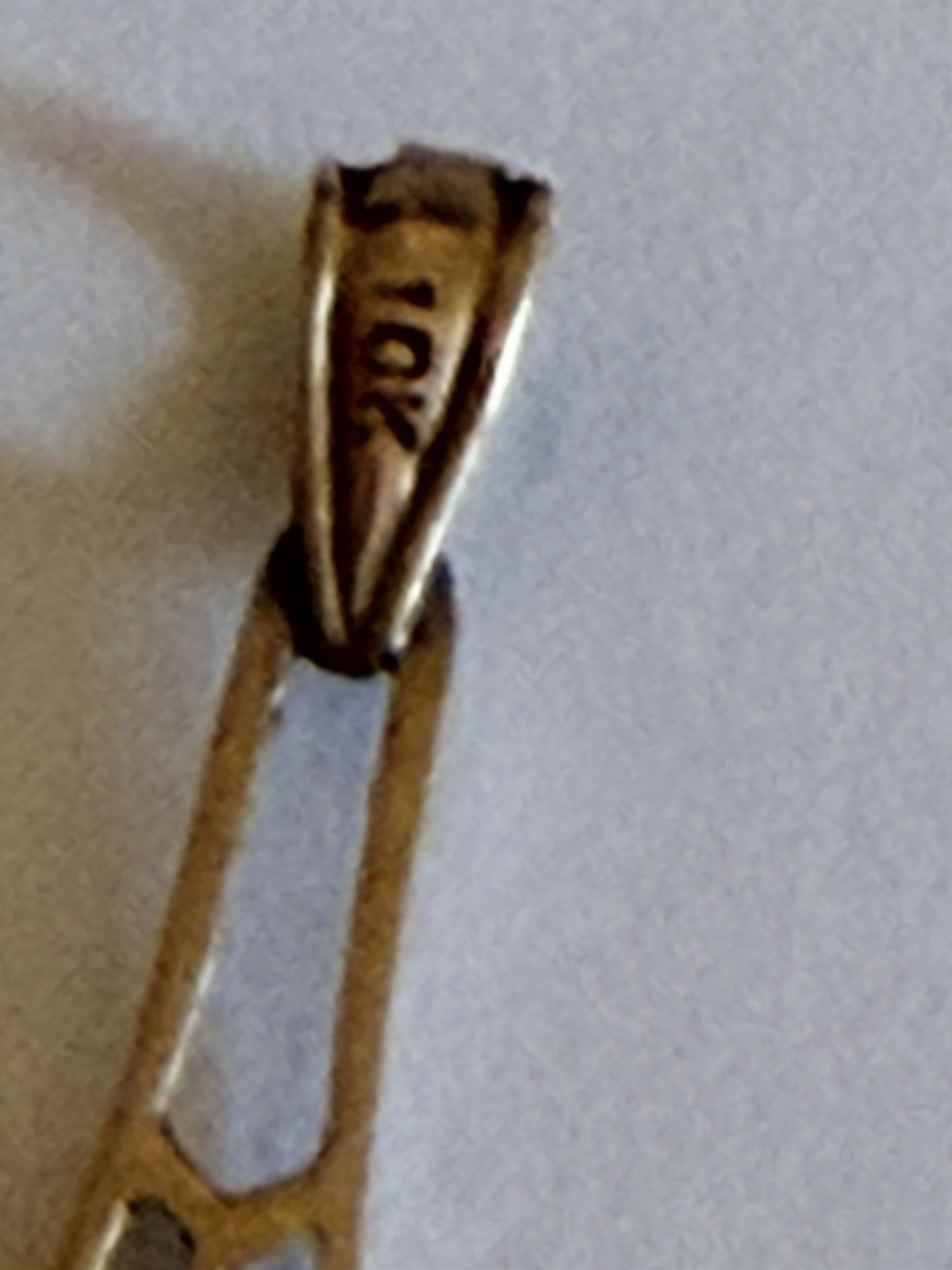 Vintage Circa 1920’s Lavalier, 10 Kt Gold With Citrine Briollete Drop