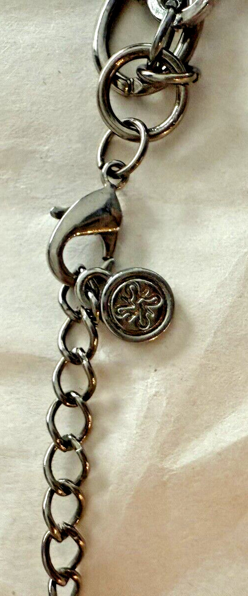 Dramatic Layered Statement 21” Gunmetal Silver and Black Trendy Chain and Bead