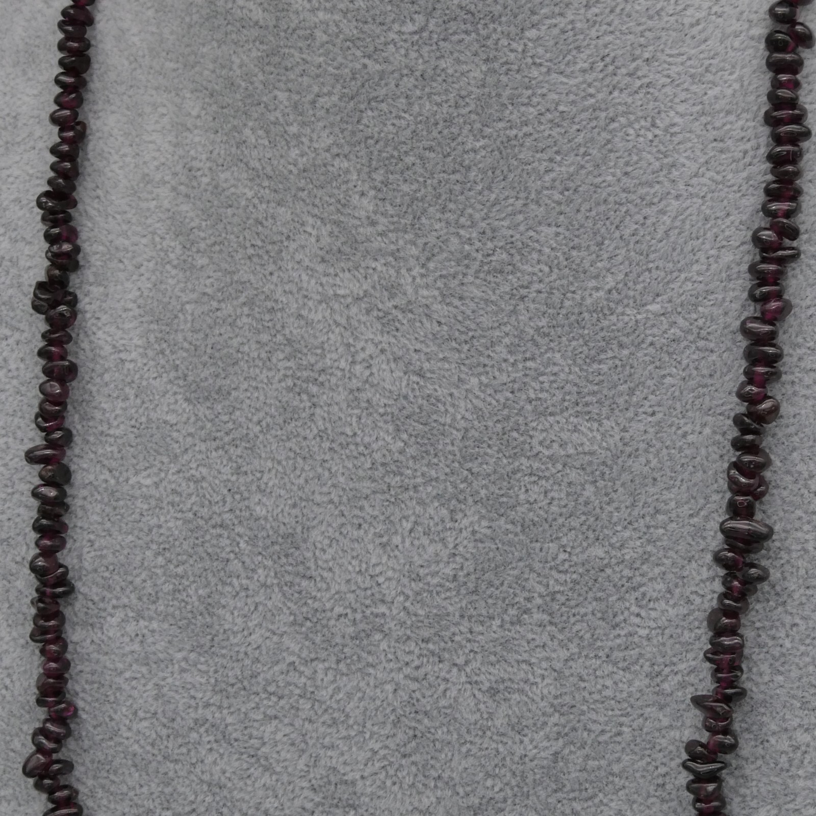 Vintage Purple Garnet Beaded 35″ Necklace Natural Pyrope Almandine Nugget 64g