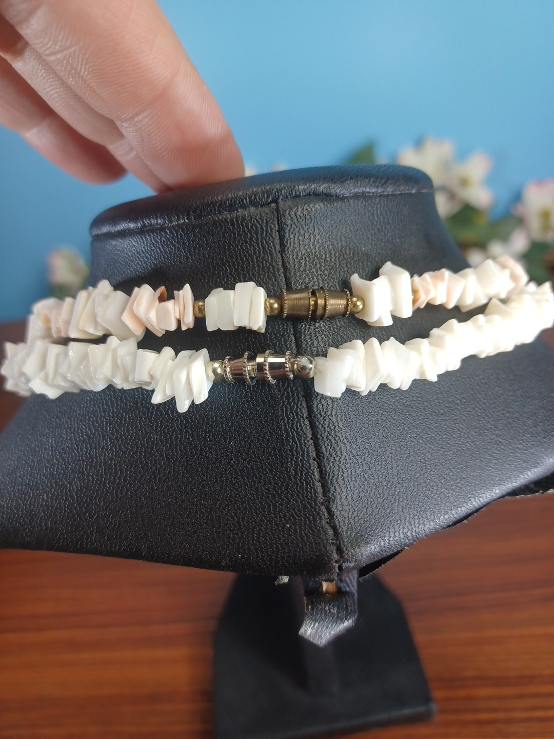 Hawaiian Faux Puka Shell Surfer Necklace Lot Of 2 Sea Beach Sand Sun Beauty