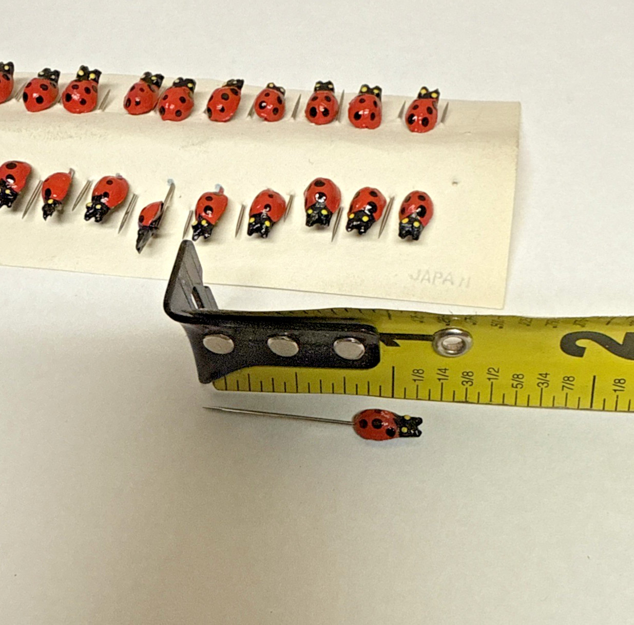 Vintage Ladybug Sewing Pins Lapel Pins Lot Of 24 Preowned