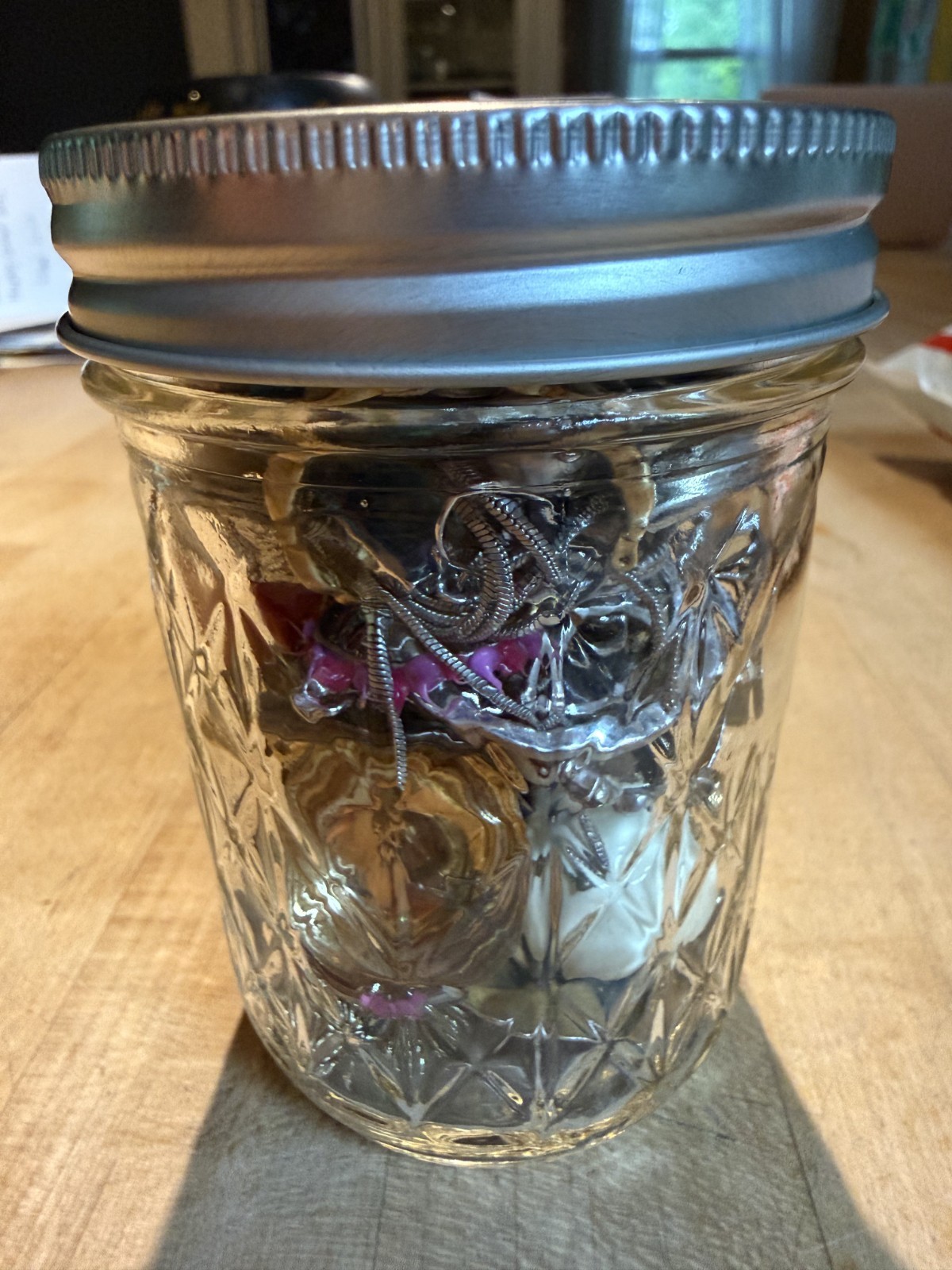 Mystery Lot Jar full of 75 Vintage Single Earrings, Some SIGNED, Great Condition