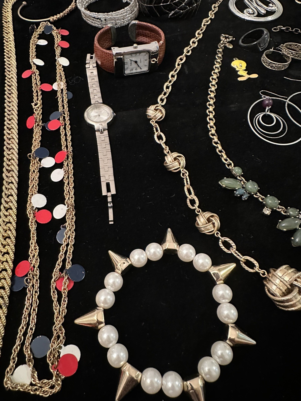 Vintage Costume Jewelry & Watches ALL WEARABLE used Lot Some Signed