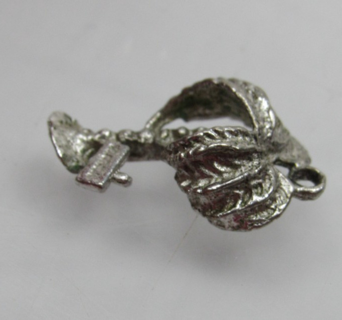 Vintage Sterling Silver Charm for Bracelet Florida Palm Tree