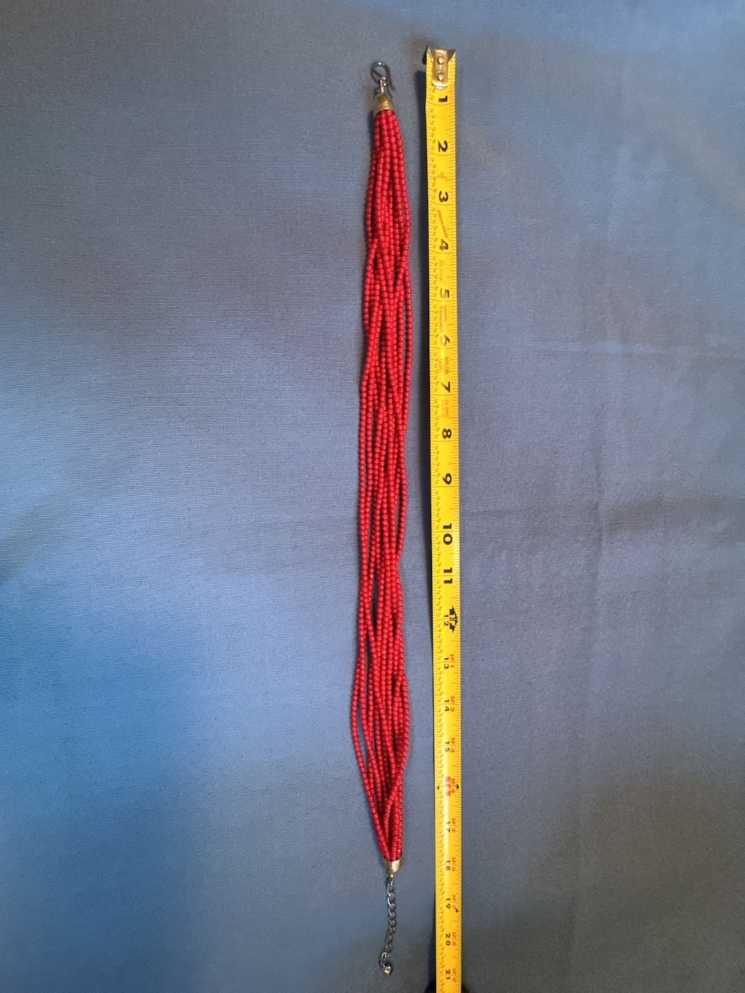 Desert Rose Trading Jay King Silver 925 Multi Strand Red Coral Necklace