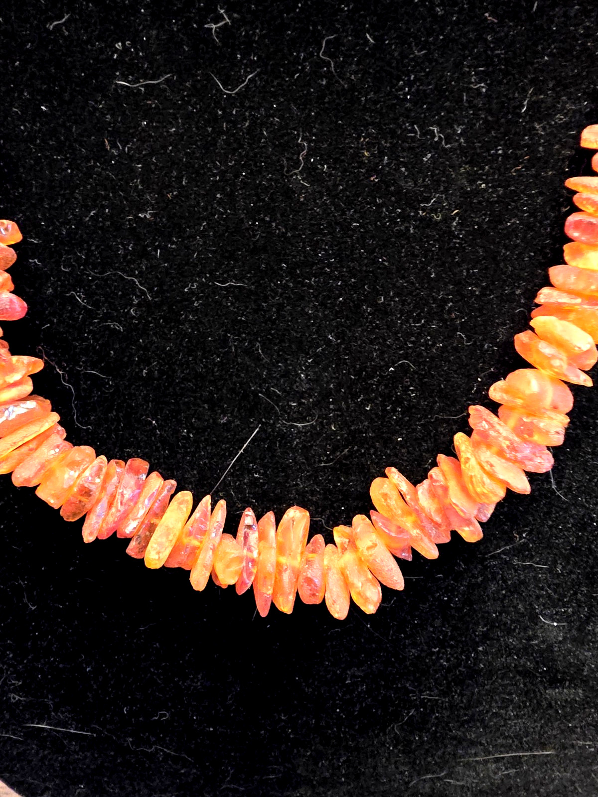Vintage Genuine Baltic Amber Chip Bead Necklace 44g-Warm Honey Cognac 26″