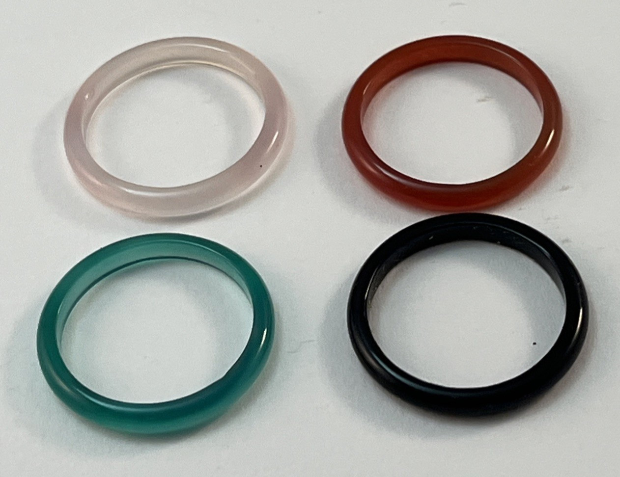 Vintage DELTAH Genuine Stone Interchangeable Band Inserts NO RING Size 7.75-8