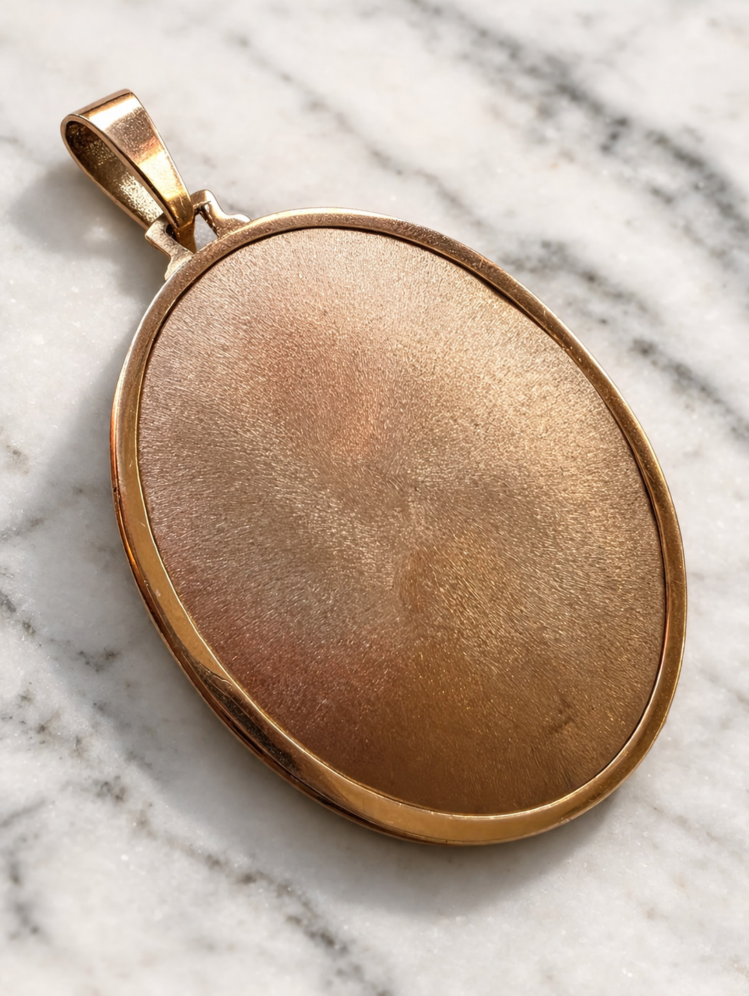 Fine Antique Art Nouvea 18K 18CT Gold Enamel Virgen Mary Medal Pendant Ca 1900