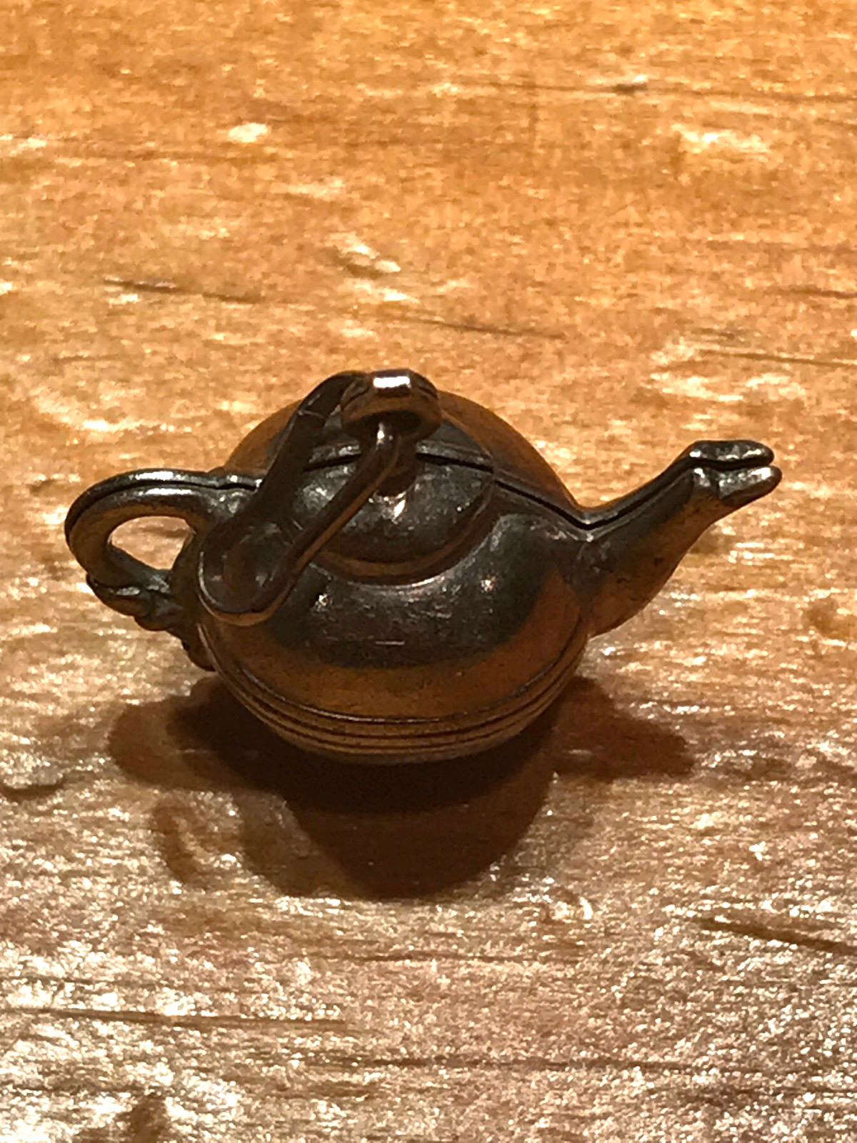 VINTAGE MARKED STERLING 3D TEAPOT CHARM