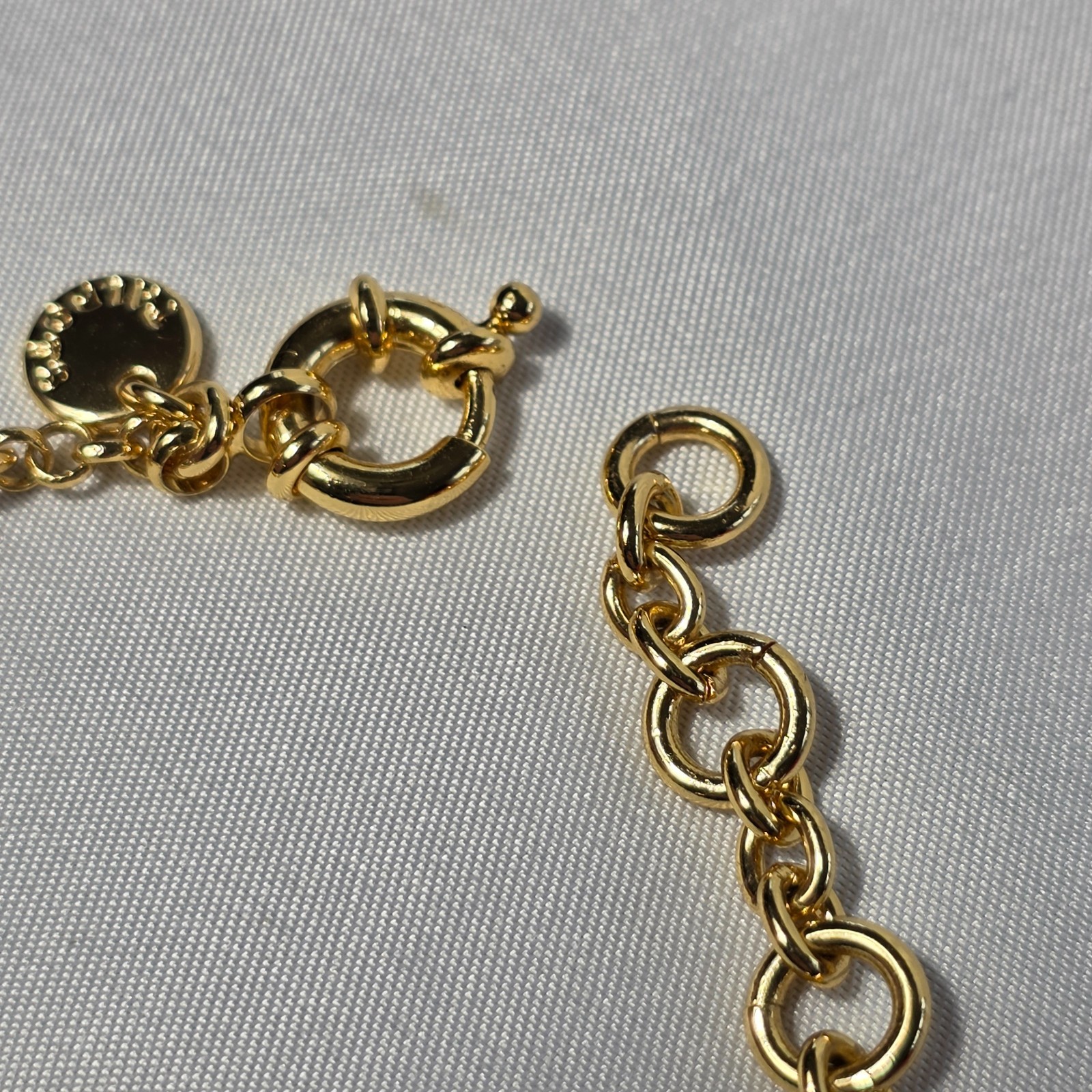 Talbots Floral Stone Bracelet Floral Shaped White & Navy Stone Inlays & Crystals
