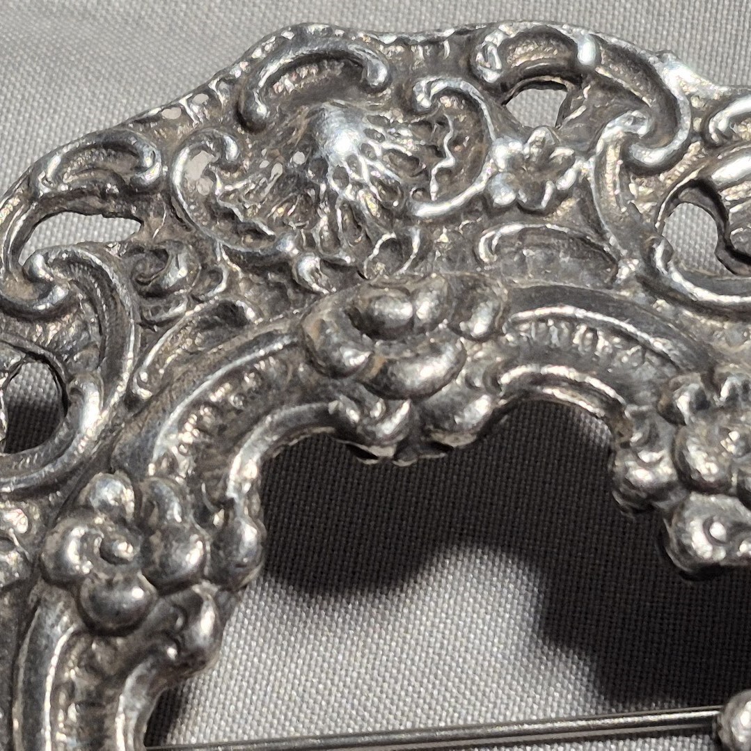 Norway Brooch Pewter Pendant Marked TINN Ca 1960-70s Hand Made A. HOLTHE