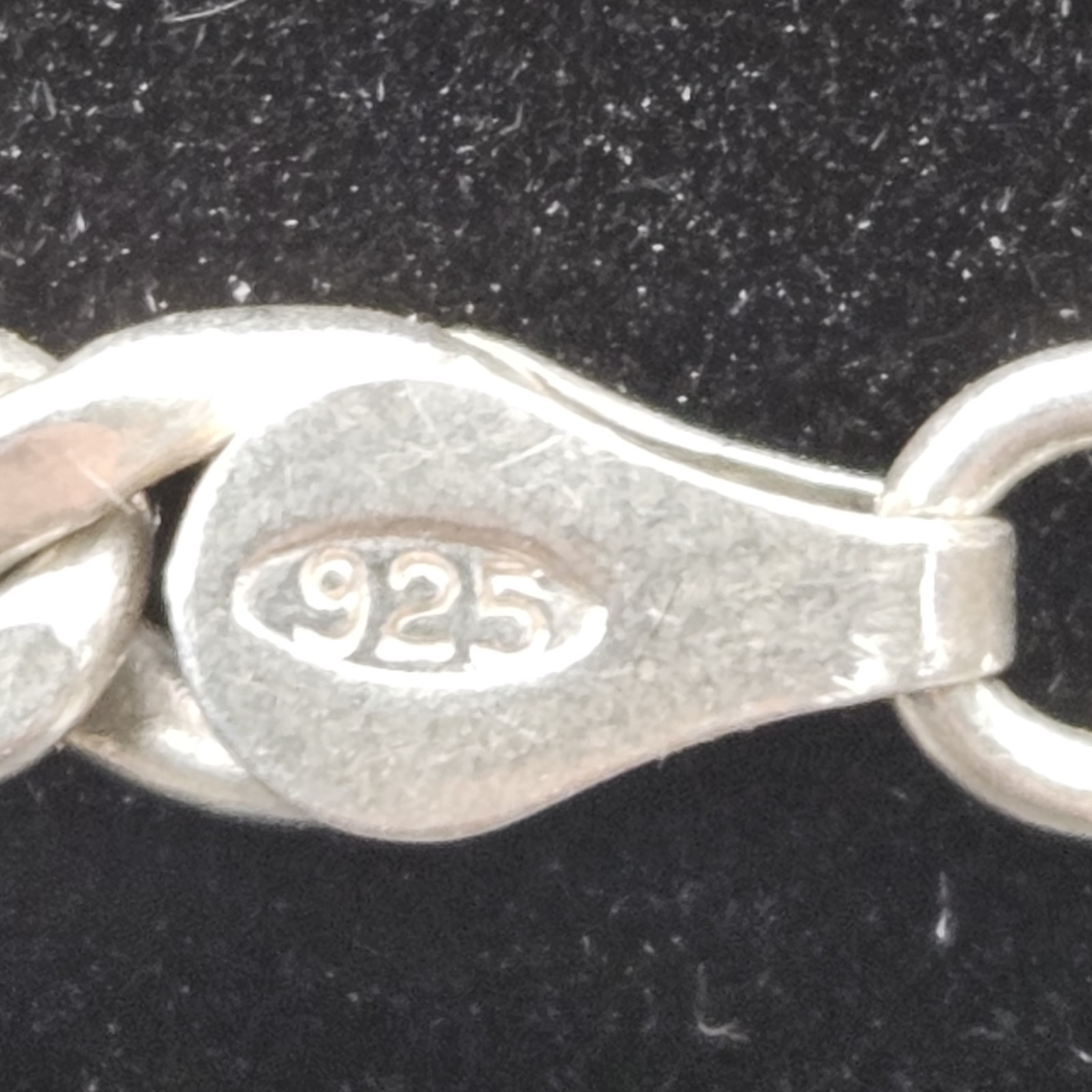 Vintage Sterling Silver Figaro Style Chain Made in Italy 925 Sterling 18″ Men’s