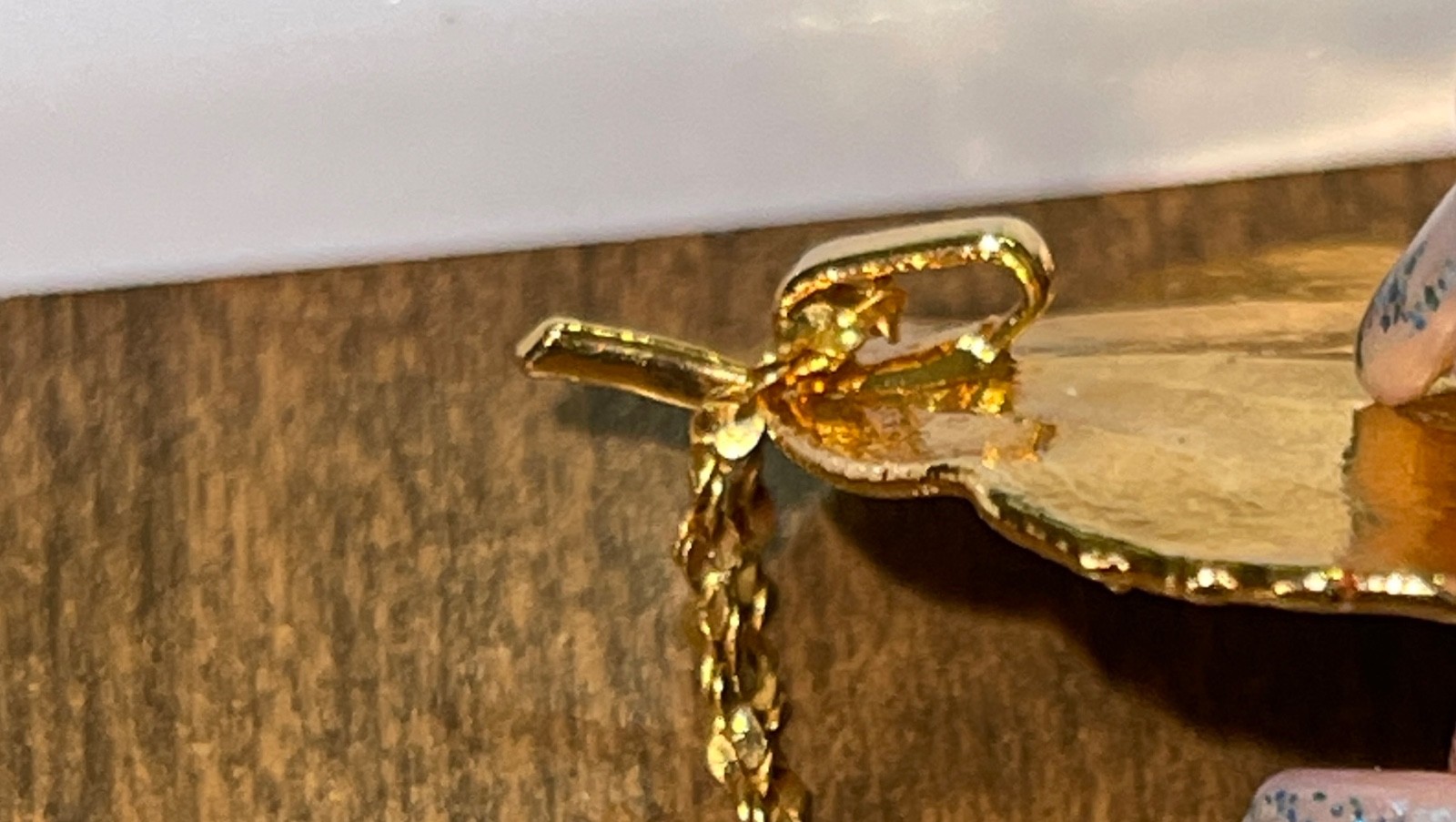 Vintage Gold Plated Leaf 17″ Necklace
