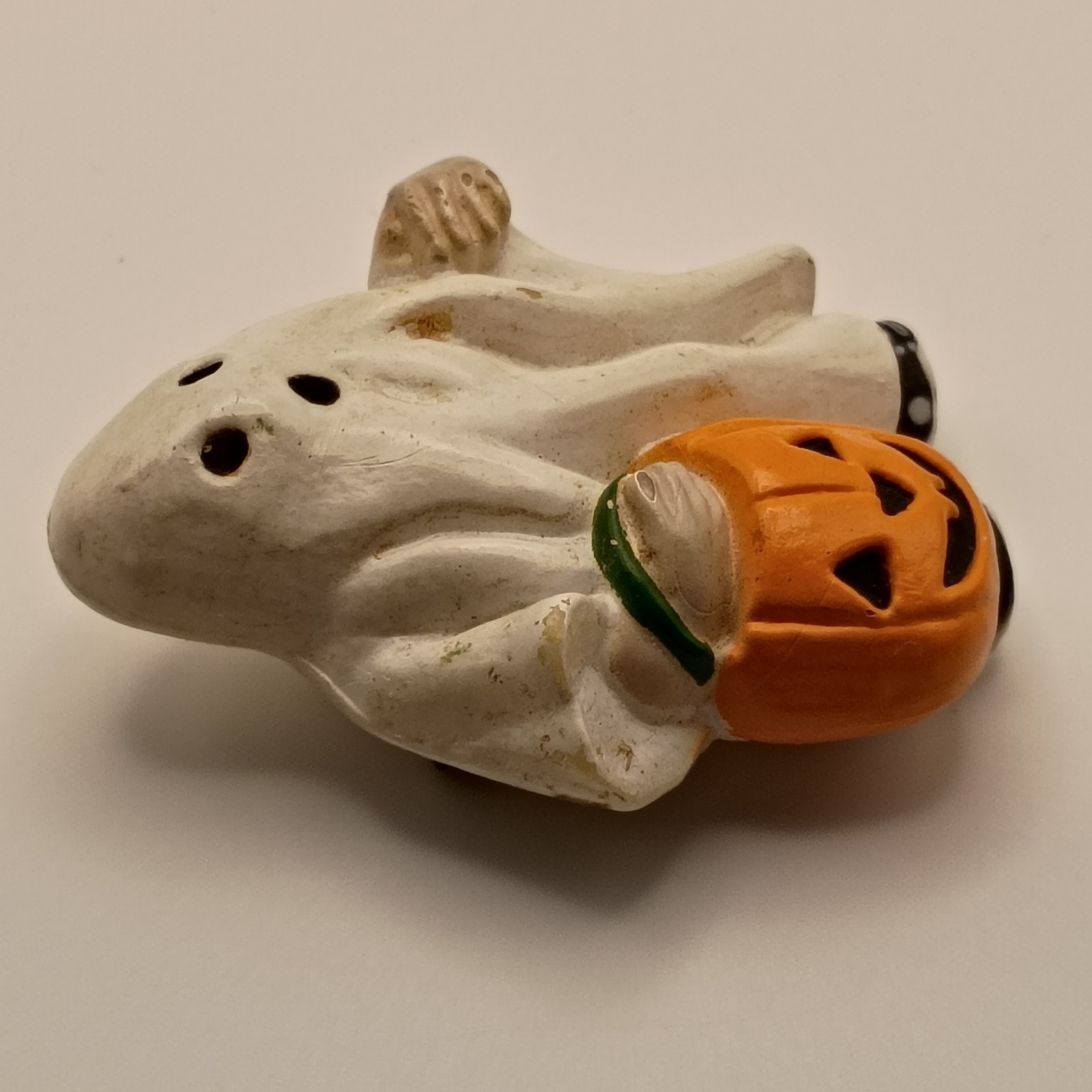 Vintage Ghost Trick or Treating Brooch Jack O Lantern Fun World