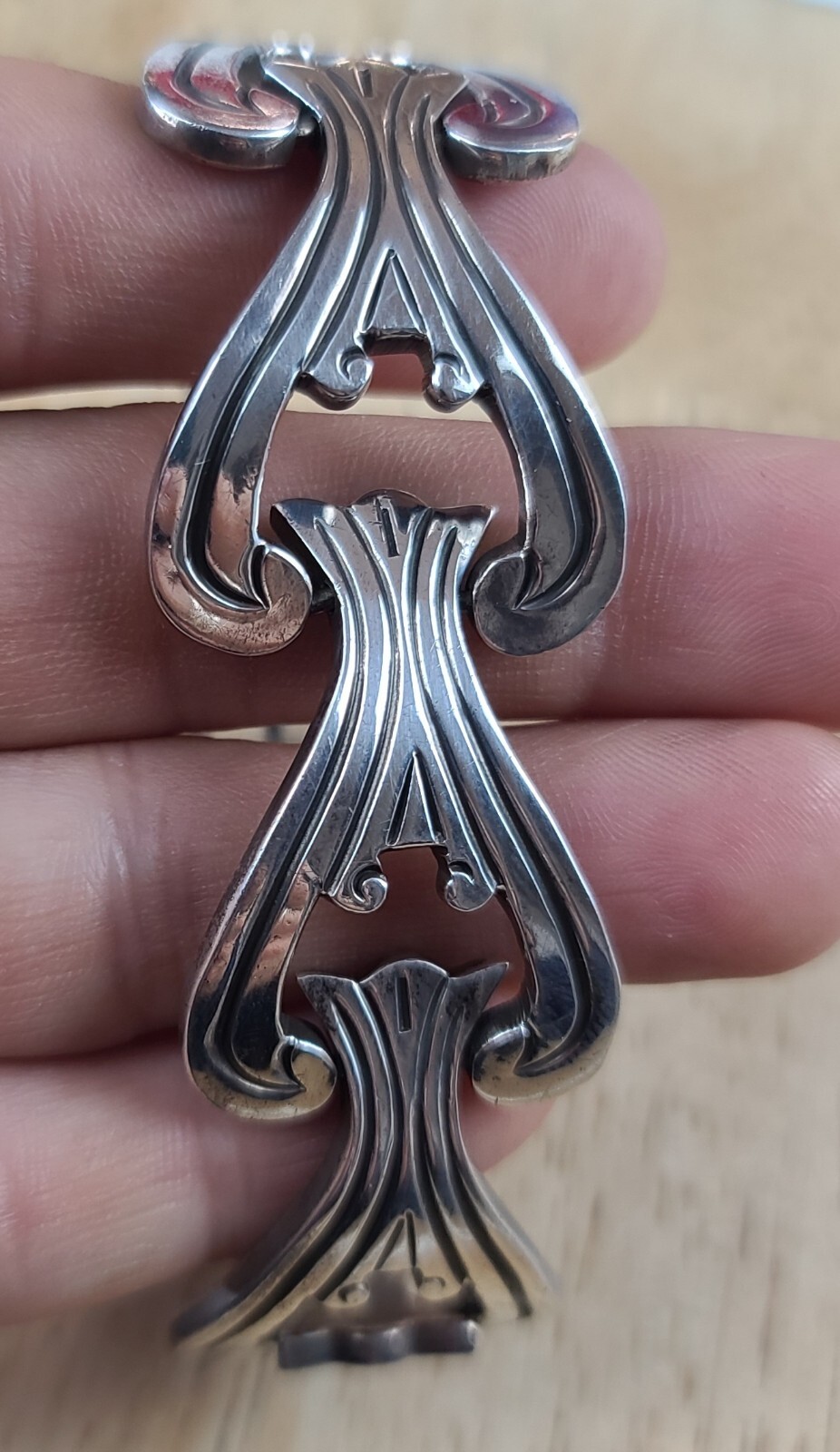 VTG Taxco MEX Sterling 925 Solid Silver 6.5″-6.75″ Chain Bracelet 76 Grams