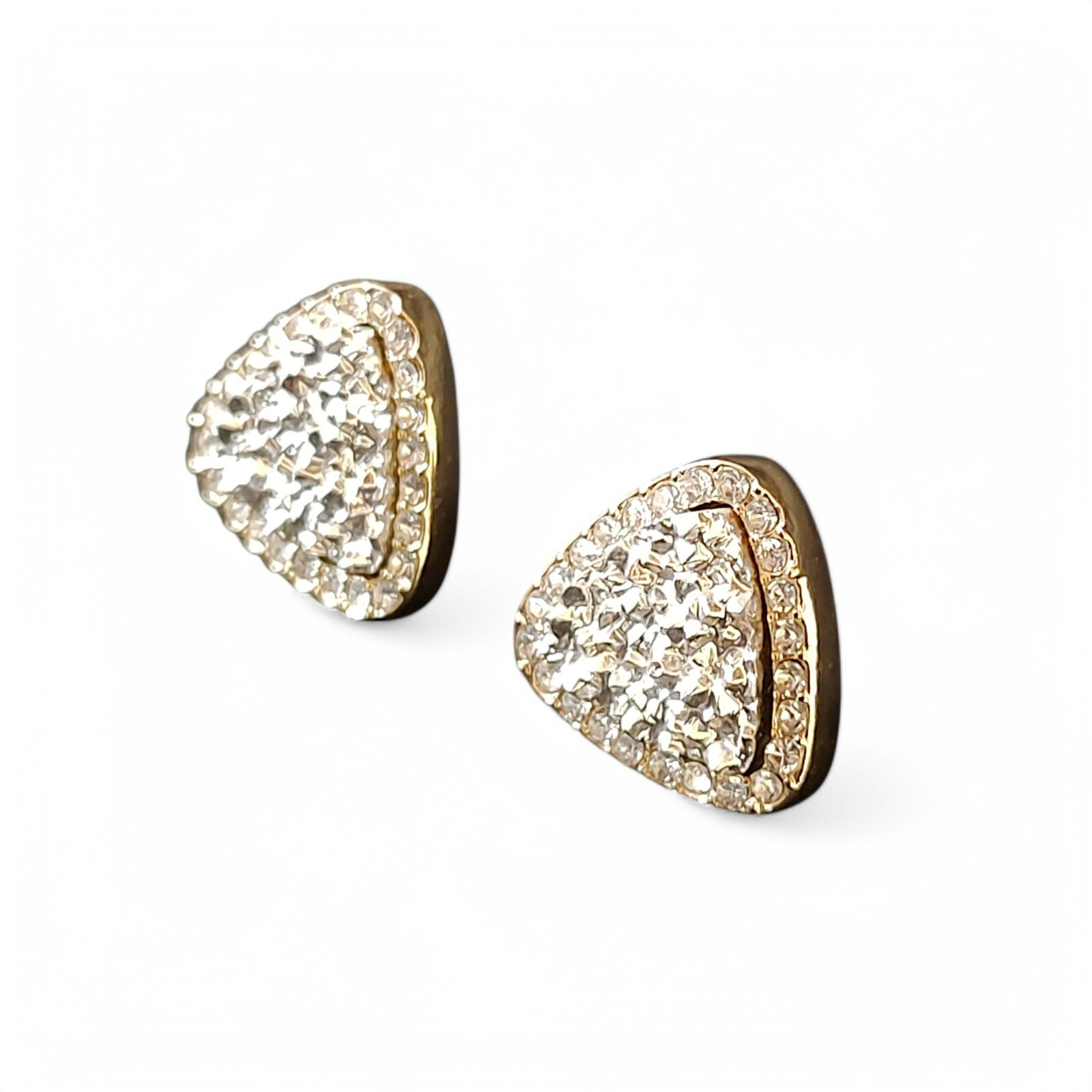 Dainty Glam Sparkle Glittering Sugarfix Glimmering Rhinestone Earrings Signed