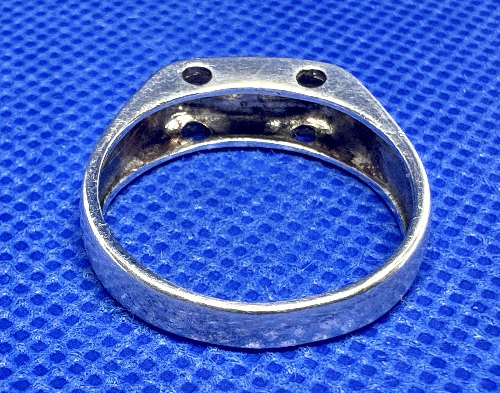 A28 Minimalistic Modernist 925 Silver Ring 3.69g Size 10 Vintage 1960s USA