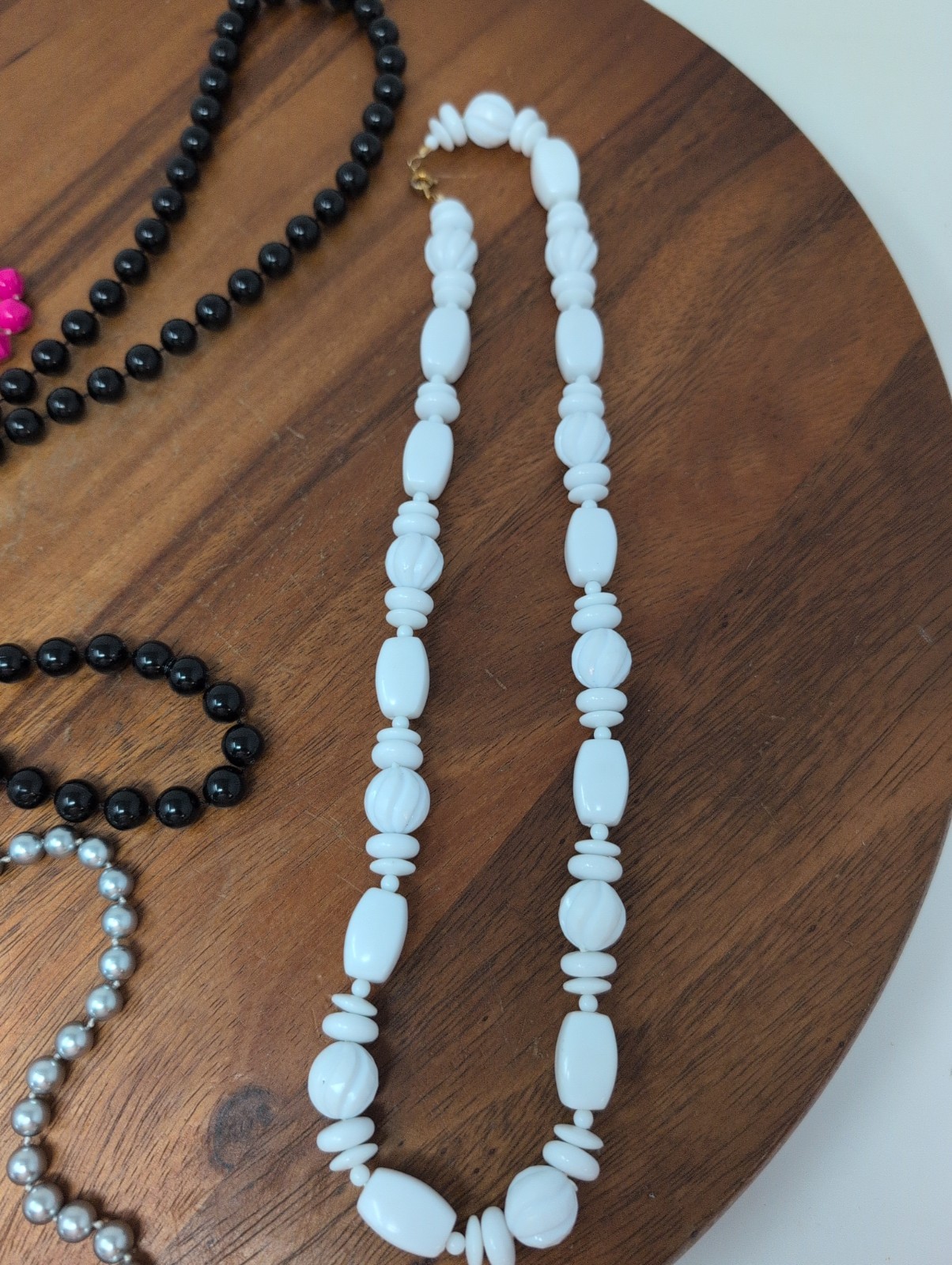 Lot Of Vintage Plastic Jewelry Six Necklaces And Five Bangles