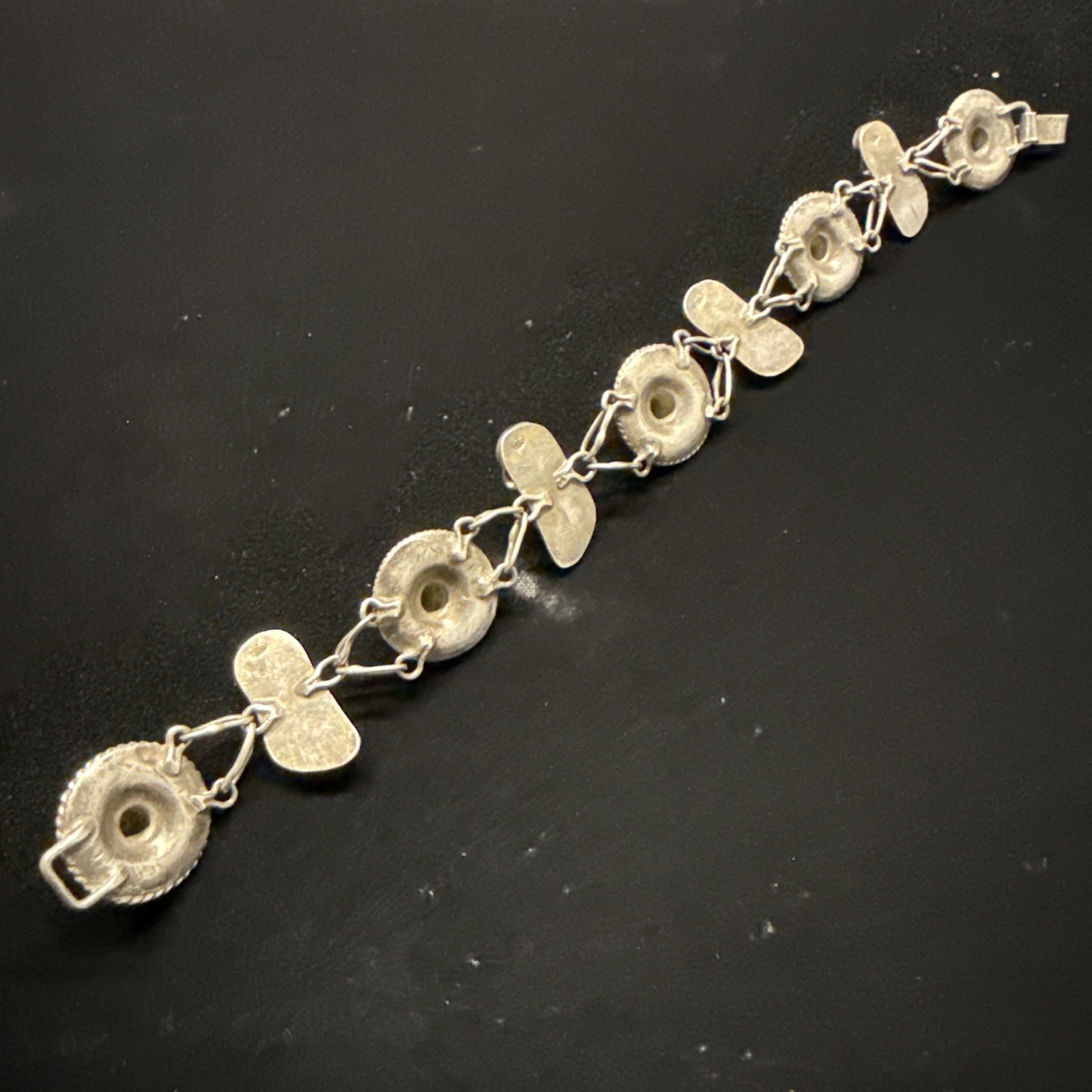 980 Silver Mexican Sombrero & Sandal Bracelet
