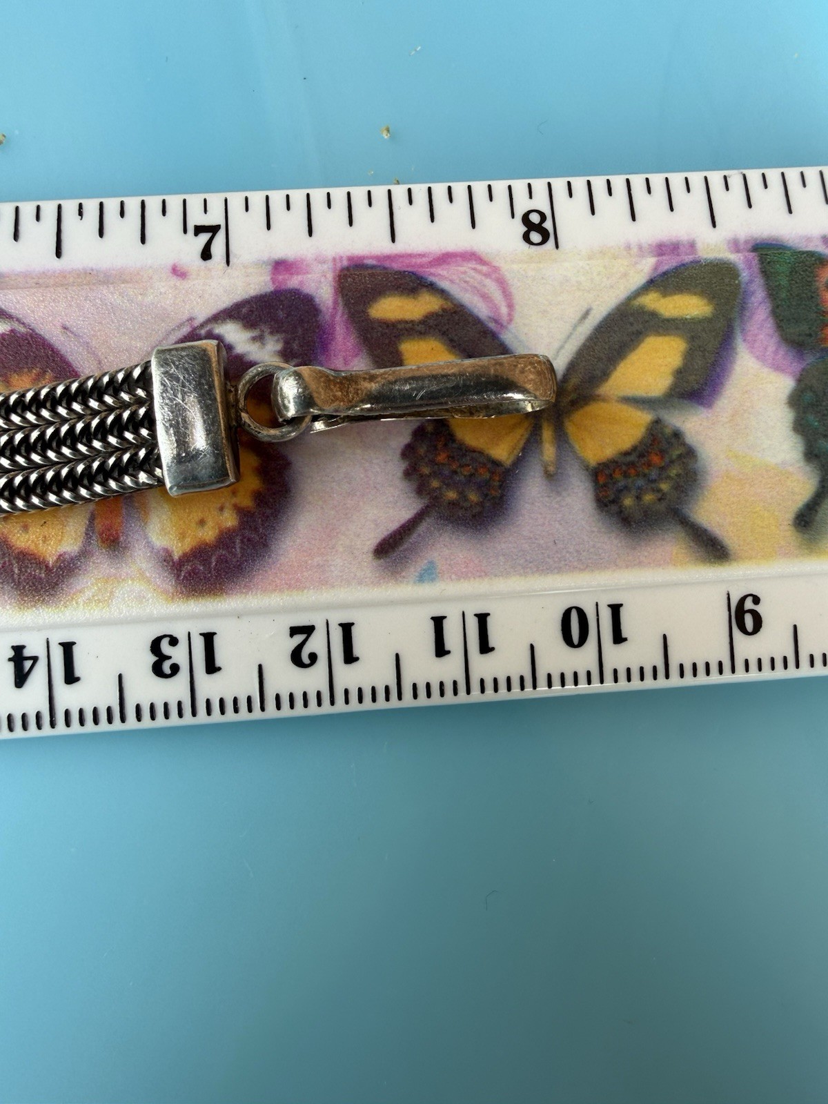 Vintage Sterling Silver 925 Large Oval Tigers Eye Bracelet Hook Clasp 35.4g
