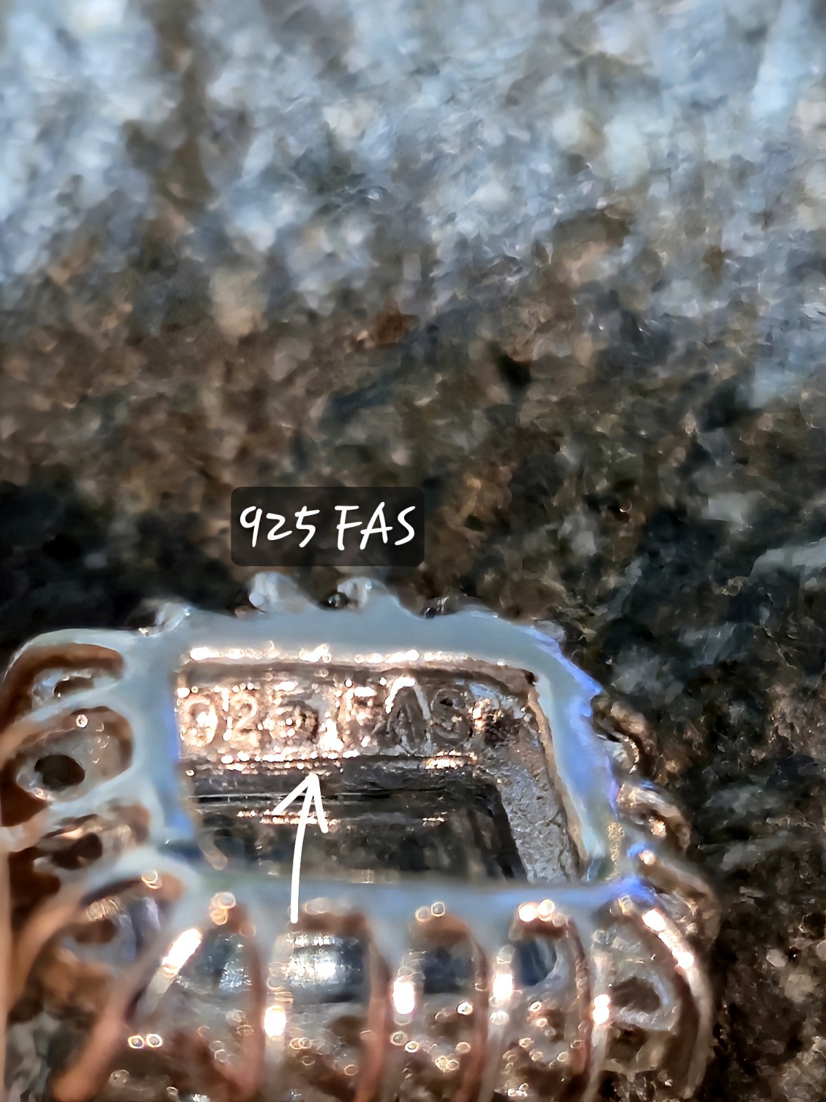 VINTAGE SKY BLUE TOPAZ EMERALD CUT STERLING SILVER 925 PENDANT W/ CZ ACCENTS