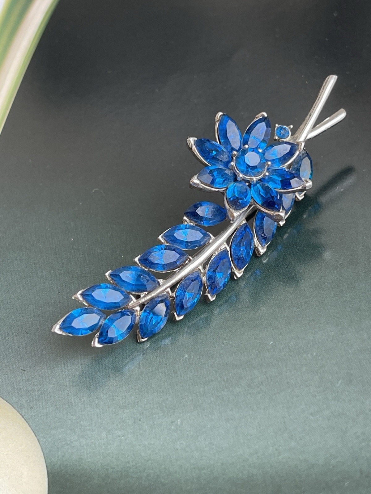 Vintage Flower Signed Trifari Brooch