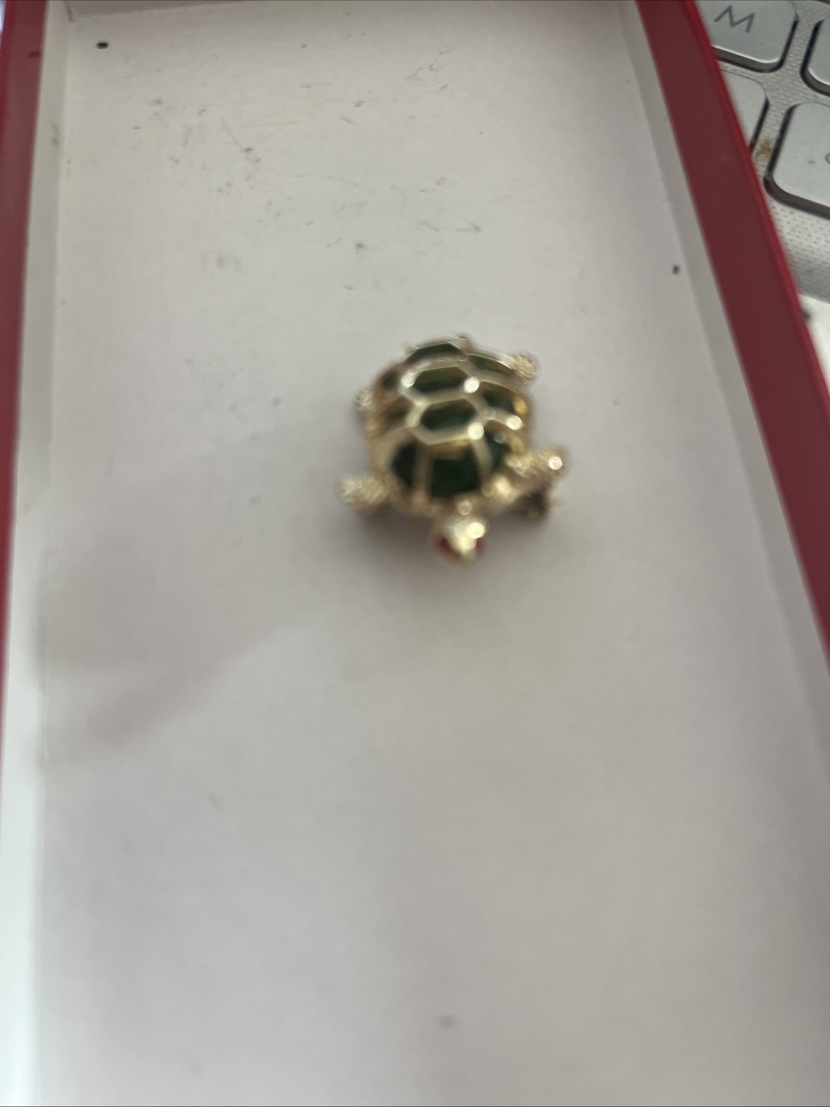 Golden Jade Turtle Pin