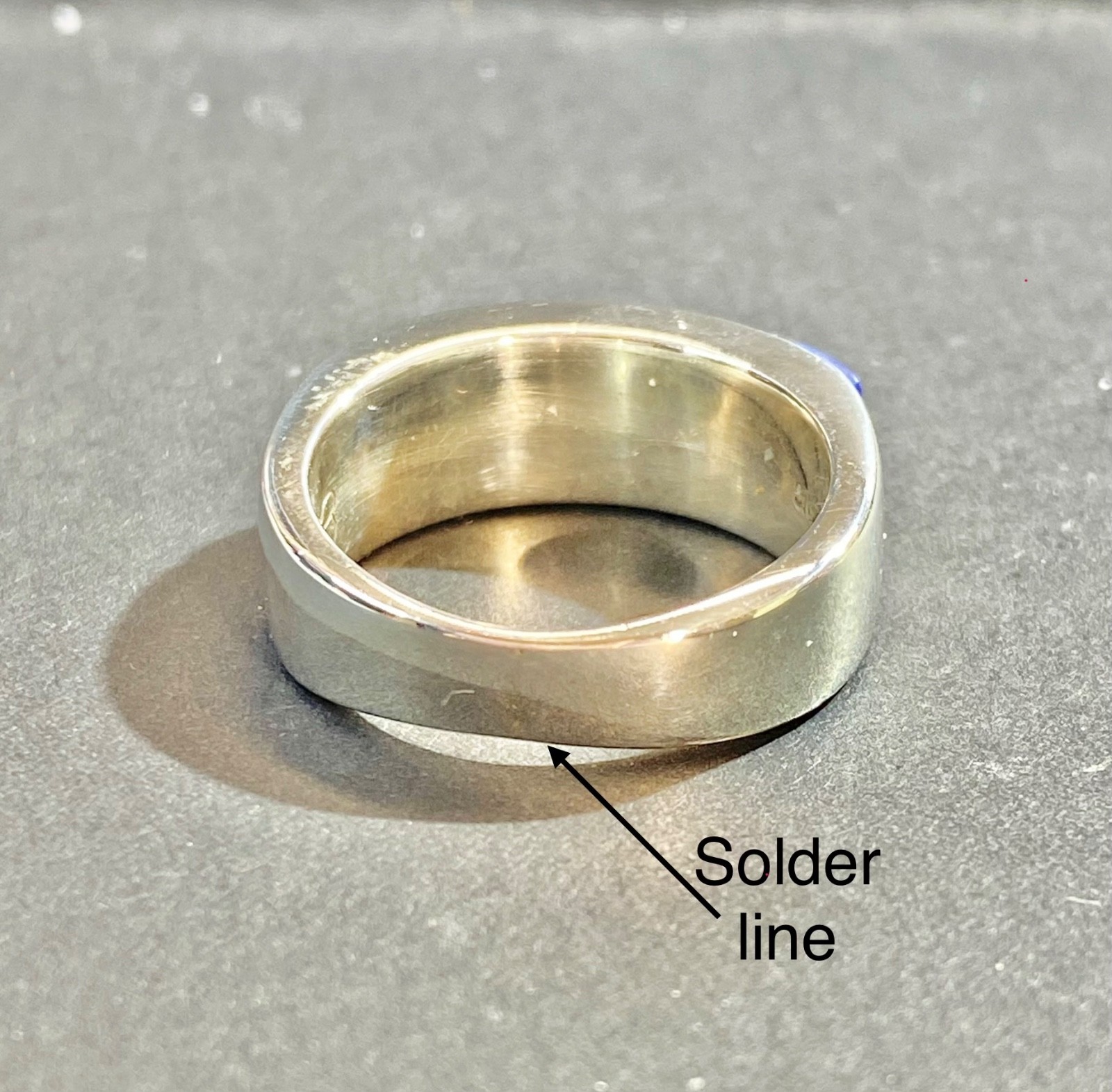 Vintage Sterling Navajo Earl Plummer Multi-Stone Channel Inlay Ring Size 7.5